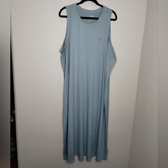 Roots Canada Light Blue Midi Tank Dress Women's Size 3X - Picture 1 of 6